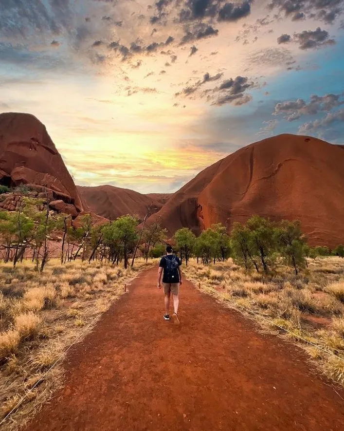 the iconic landmark of Uluru